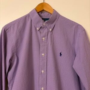 Ralph Lauren Dress Shirt Men's Custom Fit 16  32/33 Cotton Button Down Logo